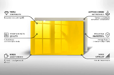 Unterlage für Kerzen Farbe gelb