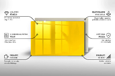 Unterlage für Kerzen Farbe gelb