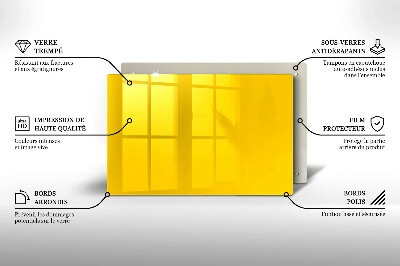 Unterlage für Kerzen Farbe gelb