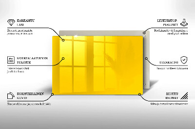 Unterlage für Kerzen Farbe gelb