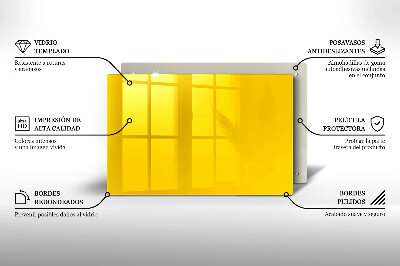 Unterlage für Kerzen Farbe gelb