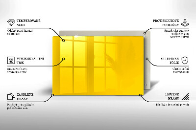 Unterlage für Kerzen Farbe gelb