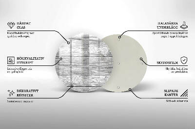 Unterlage für Kerzen rund Altes Holzbrett