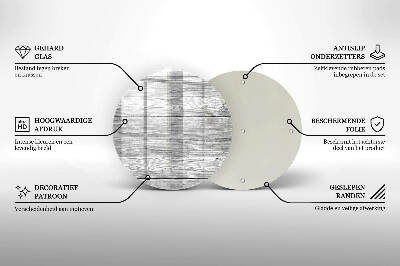Unterlage für Kerzen rund Altes Holzbrett