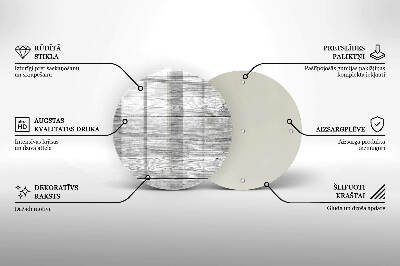 Unterlage für Kerzen rund Altes Holzbrett