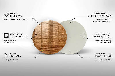 Unterlage für Kerzen rund Textur Holzplanke