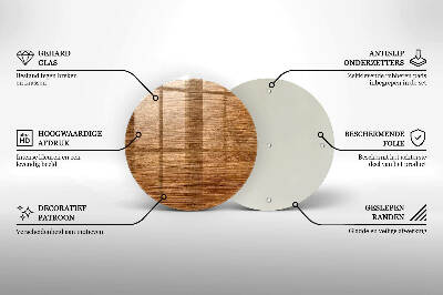 Unterlage für Kerzen rund Textur Holzplanke