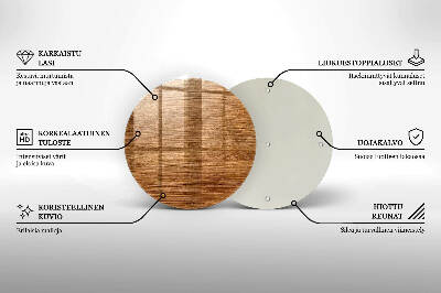 Unterlage für Kerzen rund Textur Holzplanke