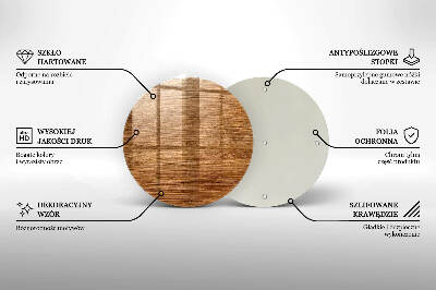 Unterlage für Kerzen rund Textur Holzplanke