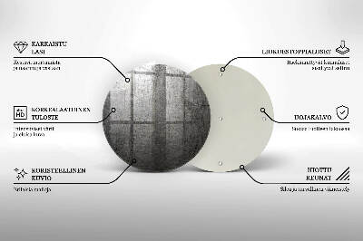 Unterlage für Kerzen rund Metall Textur