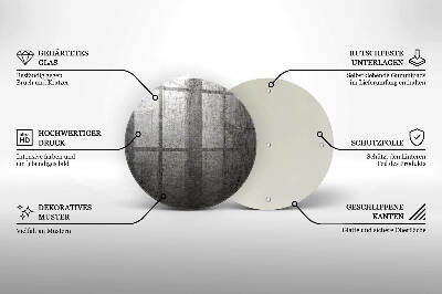 Unterlage für Kerzen rund Metall Textur