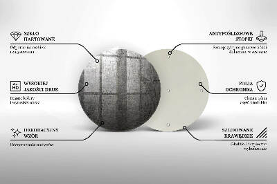 Unterlage für Kerzen rund Metall Textur