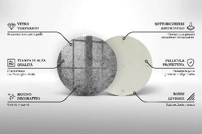 Unterlage für Kerzen rund Betonstein Textur