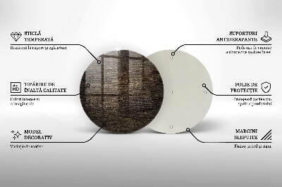 Unterlage für Kerzen rund Holztextur Rinde