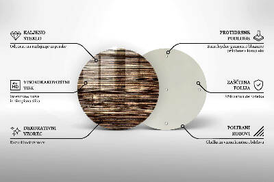 Grabkerzen Unterlage rund Holz Textur