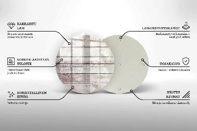 Grabkerzen Unterlage rund Alte Holzdielen