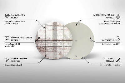 Grabkerzen Unterlage rund Alte Holzdielen