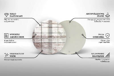 Grabkerzen Unterlage rund Alte Holzdielen