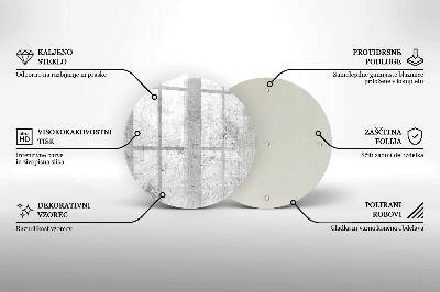 Unterlage für Kerzen rund Beton-Textur
