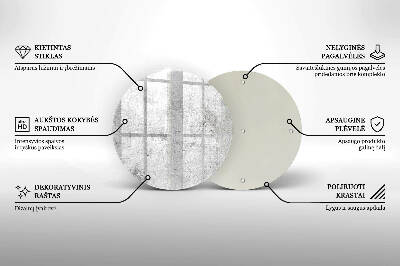 Unterlage für Kerzen rund Beton-Textur