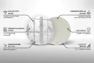 Unterlage für Kerzen rund Beton-Textur