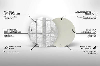 Unterlage für Kerzen rund Beton-Textur