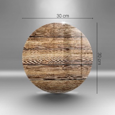 Unterlage für Kerzen rund Holztextur-Platten