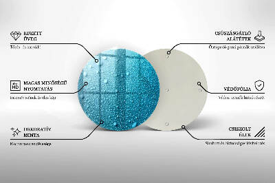 Grabkerzen Unterlage rund Wassertropfen