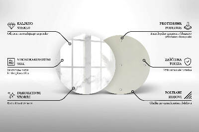 Unterlage für Kerzen rund Moderner Marmor