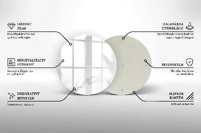 Unterlage für Kerzen rund Moderner Marmor