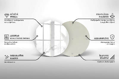 Unterlage für Kerzen rund Moderner Marmor