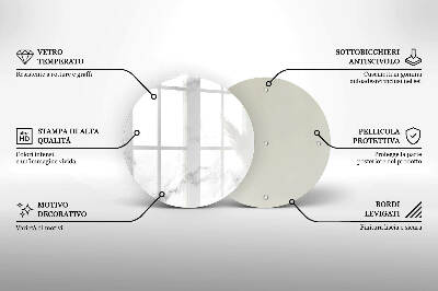 Unterlage für Kerzen rund Moderner Marmor