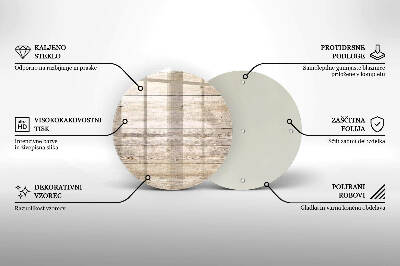 Grabkerzen Unterlage rund Holzbretter