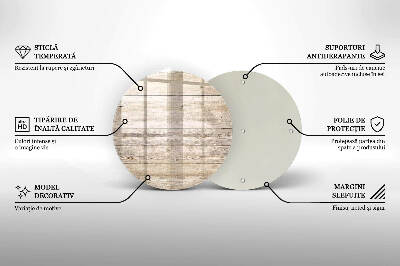 Grabkerzen Unterlage rund Holzbretter