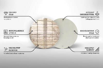 Grabkerzen Unterlage rund Holzbretter