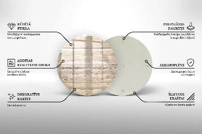 Grabkerzen Unterlage rund Holzbretter