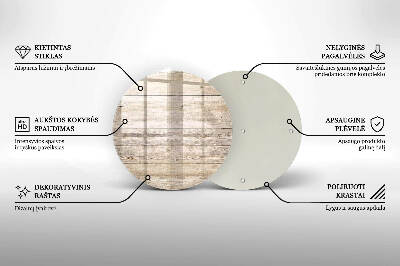 Grabkerzen Unterlage rund Holzbretter