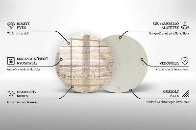 Grabkerzen Unterlage rund Holzbretter