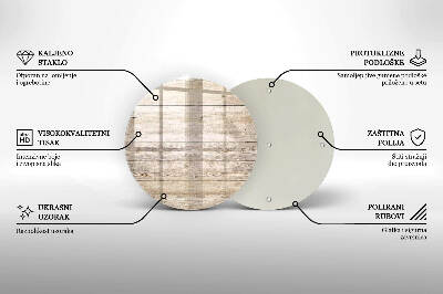 Grabkerzen Unterlage rund Holzbretter