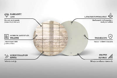 Grabkerzen Unterlage rund Holzbretter