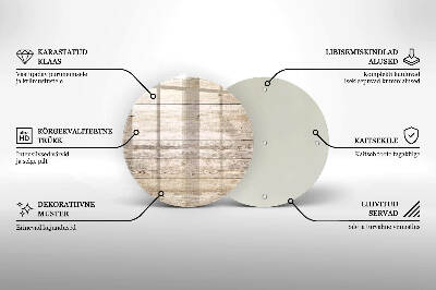 Grabkerzen Unterlage rund Holzbretter