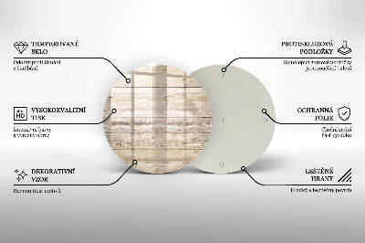 Grabkerzen Unterlage rund Holzbretter