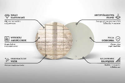 Grabkerzen Unterlage rund Holzbretter