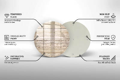 Grabkerzen Unterlage rund Holzbretter