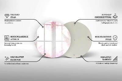 Unterlage für Kerzen rund Hintergrund zarte Rosen