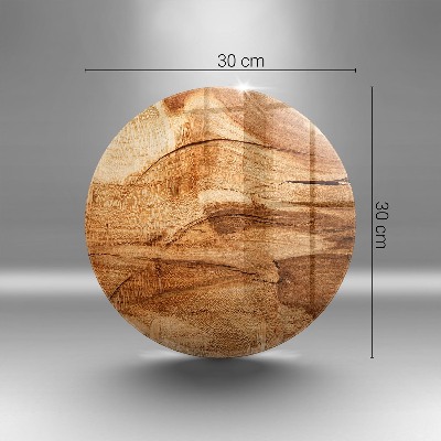 Unterlage für Kerzen rund Holzbrett-Textur