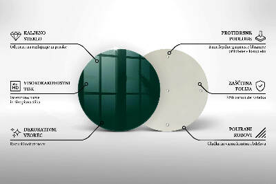 Grabkerzen Unterlage rund Farbe grün