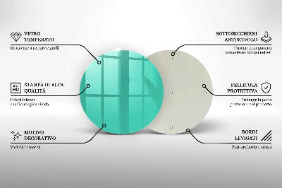 Unterlage für Kerzen rund Farbe grün