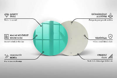 Unterlage für Kerzen rund Farbe grün