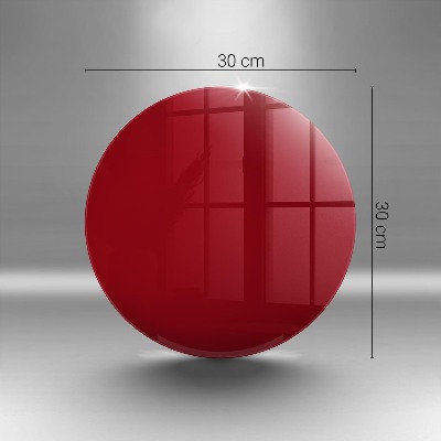 Unterlage für Kerzen rund Farbe Rot